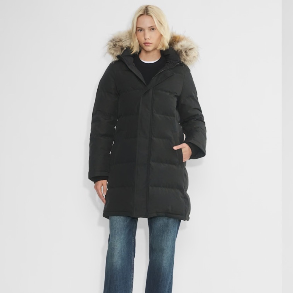 Aritzia TNA Powder Parka in Black